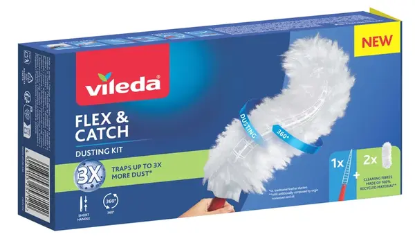 Vileda Flex&Catch s krátkou rukoväťou