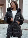 Kurtka zimowa damska pikowana MOON czarna Dstreet