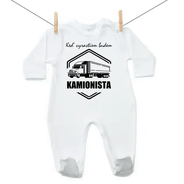 Boodyy Overal Keď vyrastiem budem kamionista 62 (2-4 mesiace)
