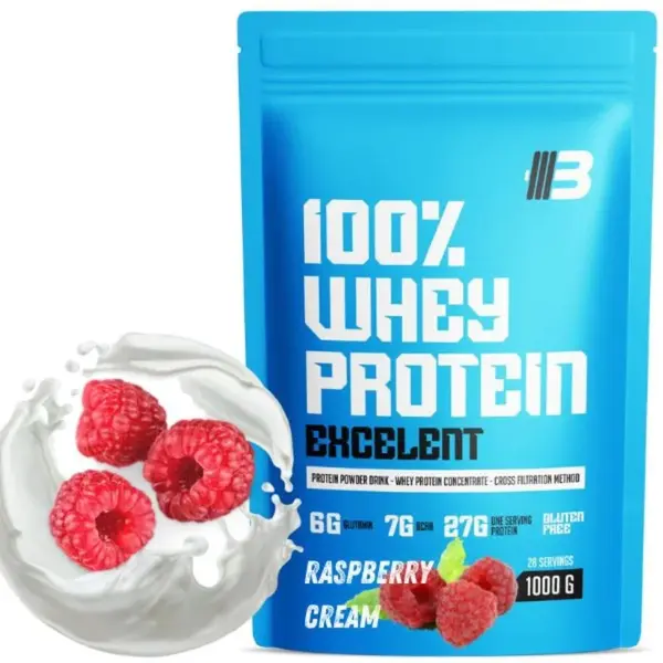 Excelent 100% Whey Proteín - malina od BODY NUTRITION - 1000g