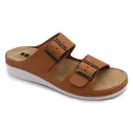 Leon 5012 Dámska zdravotná celokožená obuv s prackou 41 - 26,5cm, hnedá, 3,5 cm