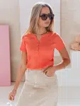 Bluzka damska one size prążkowana KISS LOOK różowa Dstreet