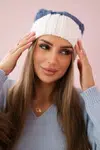 Kesi Čapica s fleece Paris K212 džínsy+biely
