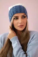 marka niezdefiniowana Čapica s fleece Paris K212 biela+denim farba
