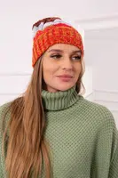 marka niezdefiniowana Čapica s fleece Dolores K303 červená+tmavošedá+ťava