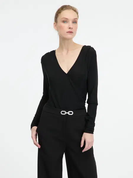 Black women's bodysuit with long sleeves ORSAY - Women's