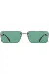CALVIN KLEIN WOMEN&#039;S SUNGLASSES GREEN