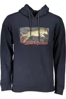 CAVALLI CLASS MEN'S BLUE ZIPLESS SWEATSHIRT