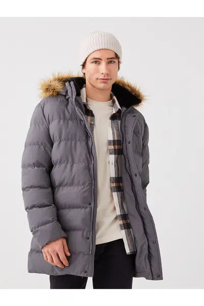 LC Waikiki Standard Mold Hooded Men's Coat