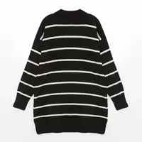 LC Waikiki Half Turtleneck Striped Long Sleeve Women's Knitwear Tunic