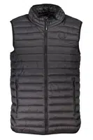 GIAN MARCO VENTURI BLACK MEN'S SLEEVELESS