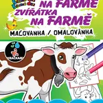 Zvieratká na farme Zvířátka na farmě, maľovanka / omalovánka