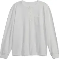 GAP LS VINTAGE HENLEY Chlapecké tričko, bílá, velikost