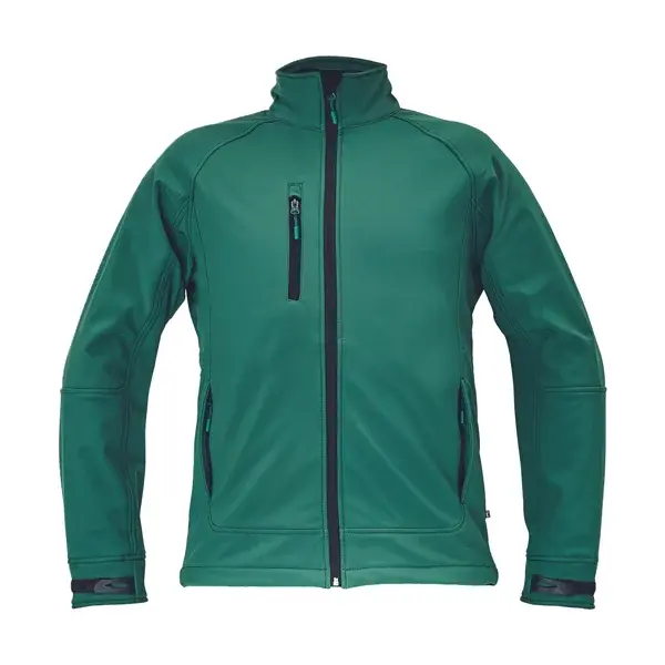 CERVA CHITRA Pánská softshellová bunda, tmavě zelená, velikost XXL