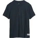 GAP V-SS HENLEY Chlapecké tričko, tmavě modrá, velikost L