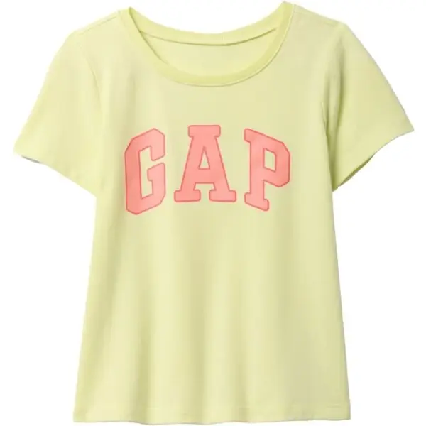 GAP V-LOGO Dívčí tričko, žlutá, velikost 4Y