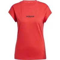 adidas ESSENTIALS LINEAR Dámské triko, červená, velikost