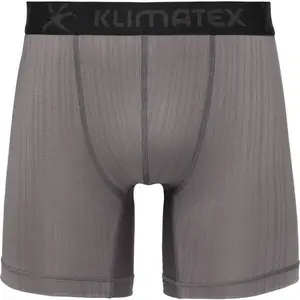 Klimatex RUNE MID SILKTOUCH Pánské funkční boxerky, šedá, velikost XXL