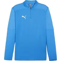 Puma TEAMFINAL TRAINING 1/4 ZIP Pánské fotbalové triko, světle modrá, velikost