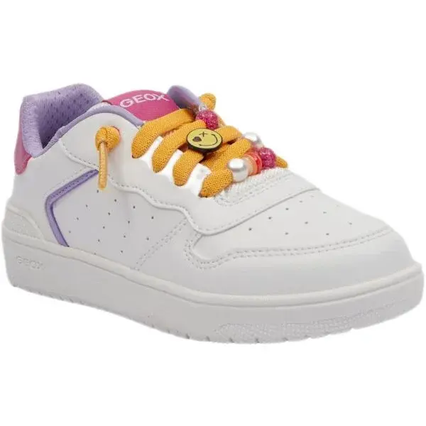 Geox J WASHIBA Dívčí volnočasová obuv, bílá, velikost