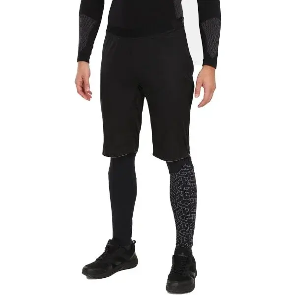 KILPI ALDINE Pánské softshellové kraťasy, černá, velikost