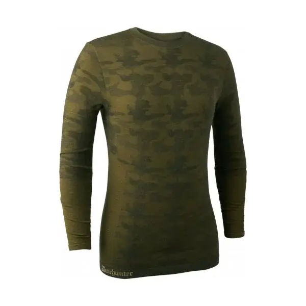 DEER HUNTER CAMOU WOOL Pánské funkční triko, khaki, velikost XXL/XXXL