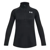 Under Armour TECH GRAPHIC 1/2 ZIP Dívčí tričko s dlouhým rukávem, černá, velikost XS