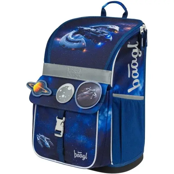 BAAGL ZIPPY VESMÍRNÁ LOĎ Školní aktovka, tmavě modrá, velikost