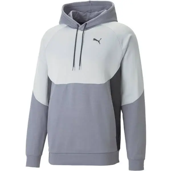 Puma ALPHA HOODIE FL G Dievčenská mikina, sivá, veľkosť