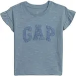 GAP LOGO RUFFLE Dívčí tričko, modrá, velikost 4Y