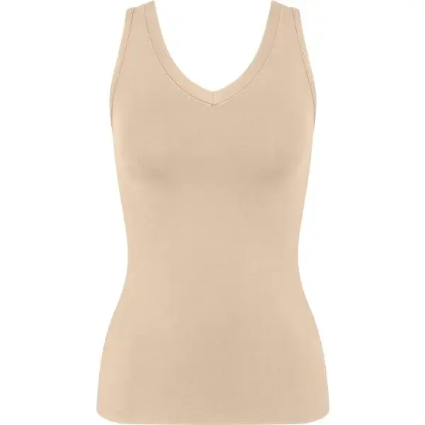 TRIUMPH SENSE OF MODAL Dámský tílkový top, béžová, velikost