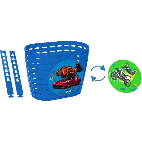 One HAPPY 2.0 NEW Dětský košík na kolo, modrá, velikost