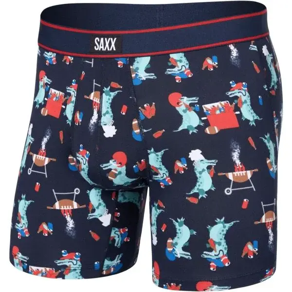 SAXX DAYTRIPPER COMFORT STRETCH BOXER BRF FLY Pánské boxerky, tmavě modrá, velikost