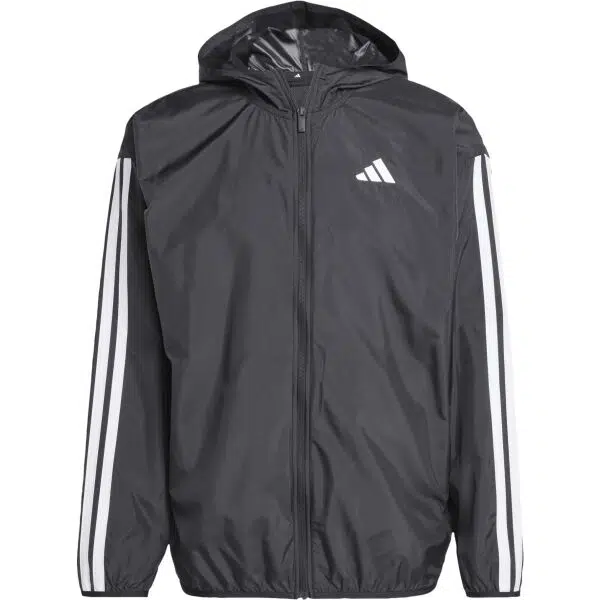 adidas ESSENTIALS 3-STRIPES RAIN.RDY Dámska bunda, čierna, veľkosť
