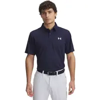 Under Armour UA T2G POLO LB BLK Pánske polo, tmavo modrá, veľkosť