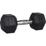 Fitforce FDBB 10KG Jednoručná šesťhranná činka, strieborná, veľkosť 10 KG