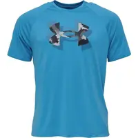 Under Armour TECH PRINT FILL Pánske tričko, modrá, veľkosť L