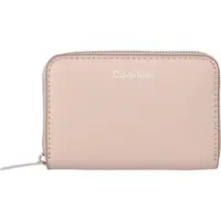 Calvin Klein FOIL LOGO MEDIUM ZIP AROUND Dámska peňaženka, béžová, veľkosť