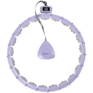 HMS HHM14 Masážna hula hop obruč so závažím a počítadlom, fialová, veľkosť