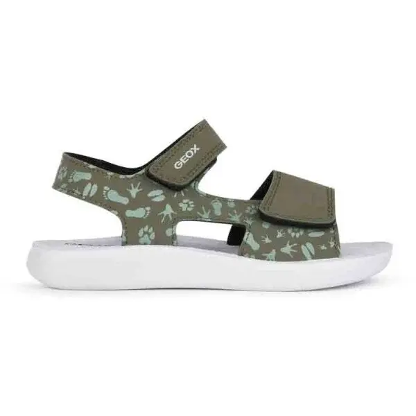 Geox LIGHTFLOPPY Chlapčenské sandále, khaki, veľkosť