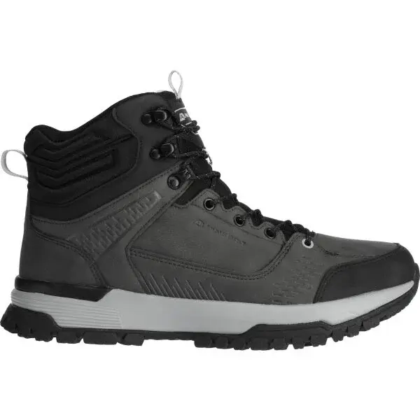 ALPINE PRO NATER Pánska zateplená outdoorová obuv, sivá, veľkosť