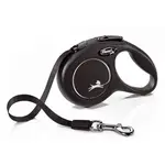 TRIXIE FLEXI NEW CLASSIC XS 3 m Samonavíjacia vôdzka, čierna, veľkosť XS