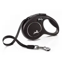 TRIXIE FLEXI NEW CLASSIC XS 3 m Samonavíjacia vôdzka, čierna, veľkosť XS