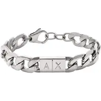Armani Exchange Nadčasový pánsky oceľový náramok AXG0077040