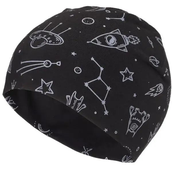 Lewro BYRD Detská tenká čiapka, čierna, veľkosť 12-15Y