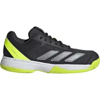 adidas COURTFLASH K Detská tenisová obuv, čierna, veľkosť 39 1/3