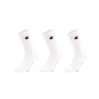 Champion 3PK CREW SOCKS Unisexové ponožky, biela, veľkosť 43-46