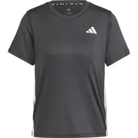 adidas WE 3-STRIPES CREW TEE Dámske tričko, čierna, veľkosť