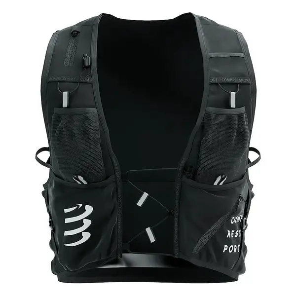 Běžecká vesta Compressport Ultrun Evo černá barva, XBPU606