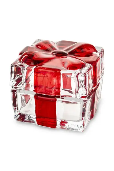 Nádoba s víkem 5,5 x 7 x 7 cm červená barva